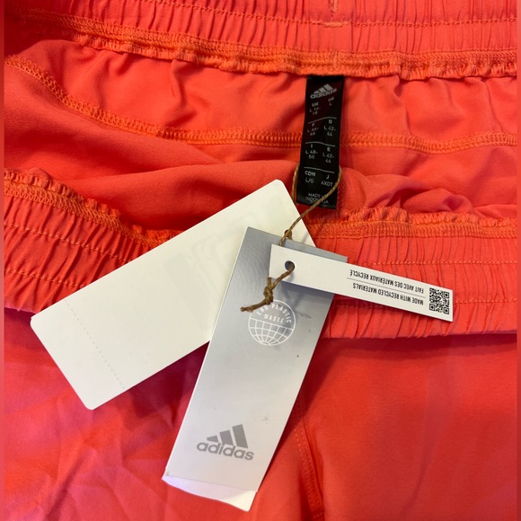 Adidas Pacer Snap Training Shorts Coral Pink - Picture 2 of 13